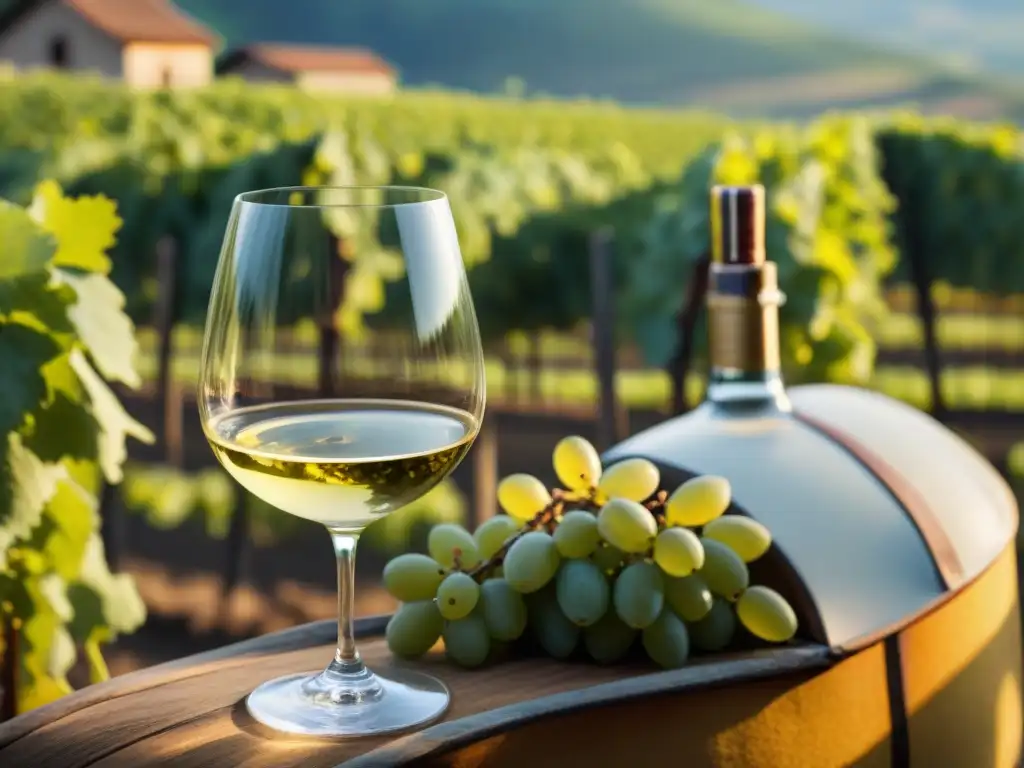 Un sommelier experto removiendo un vino blanco aromático de Alsacia, mostrando su color dorado y viscosidad en la copa