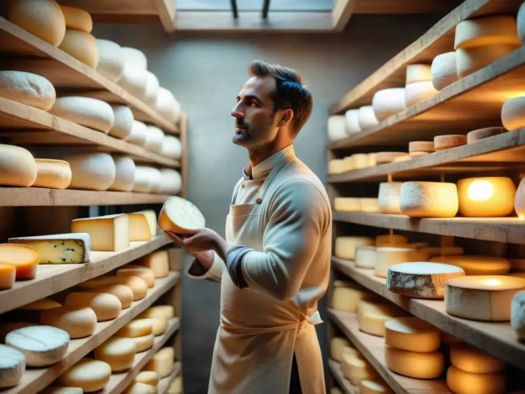 Sumérgete en la historia y sabores de los quesos franceses en esta bodega rústica