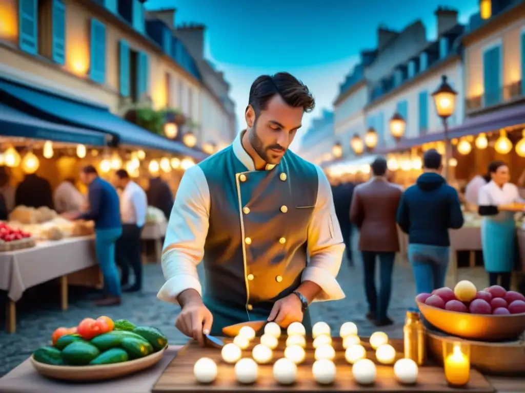 Vibrante festival gastronómico de alta cocina en Francia, fusionando tradición y creatividad culinaria