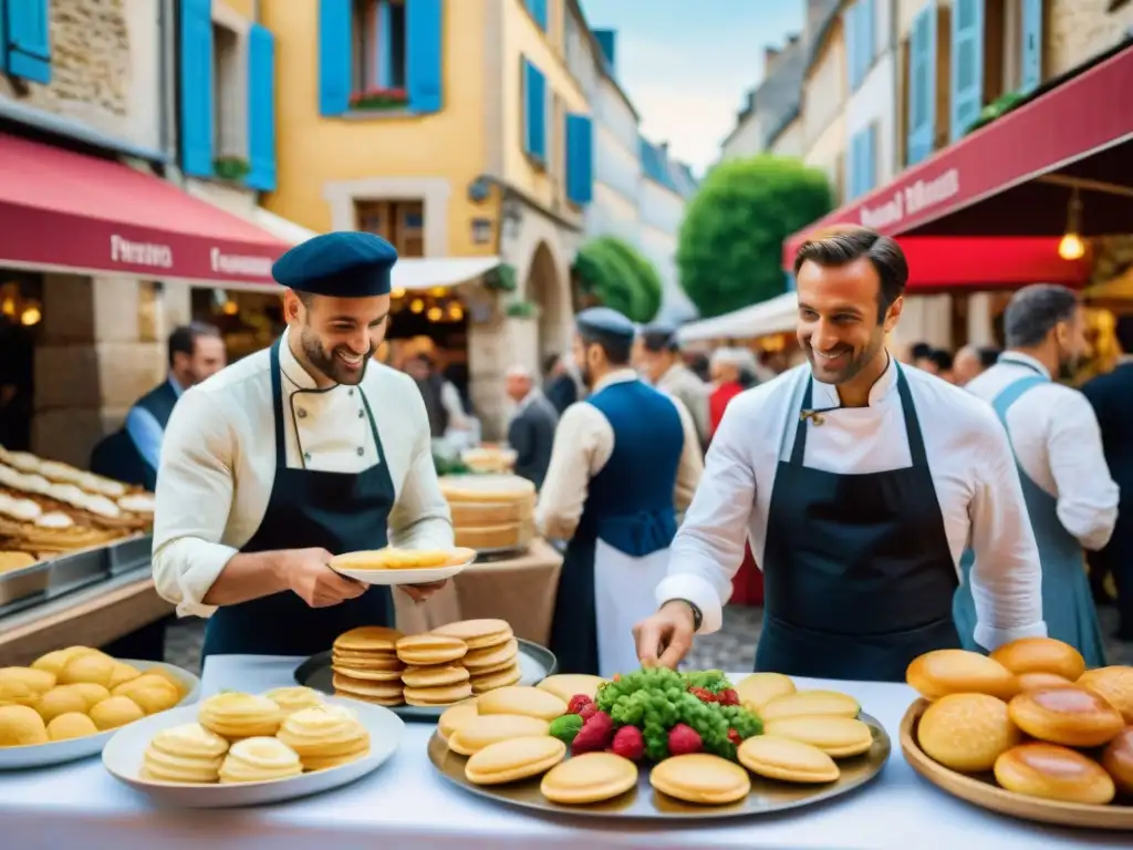 Vibrante festival gastronómico en Francia con delicias culinarias y diversidad cultural