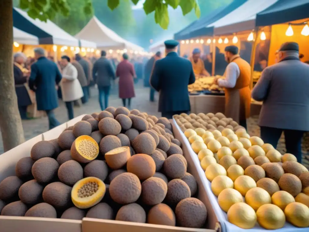 Un vibrante Festival Trufa en Périgord: colores, aromas y gastronomía francesa se fusionan en un bullicioso mercado