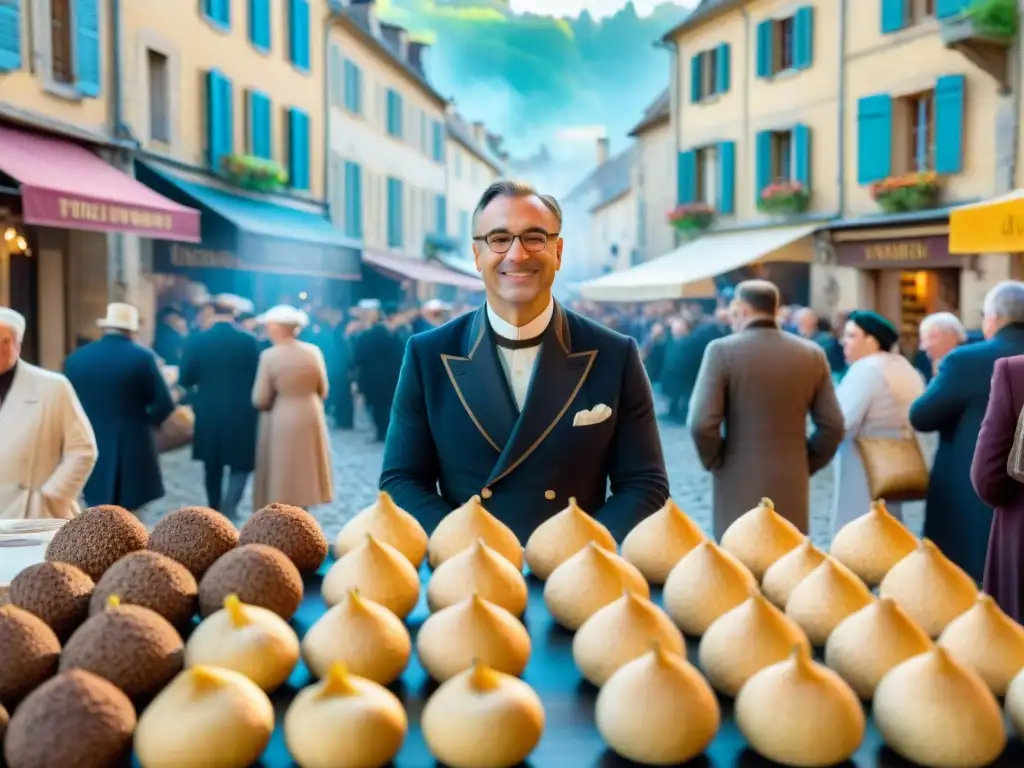 Vibrante Festival de la Trufa en Périgord: calles llenas de vida, colores y aromas de la gastronomía francesa