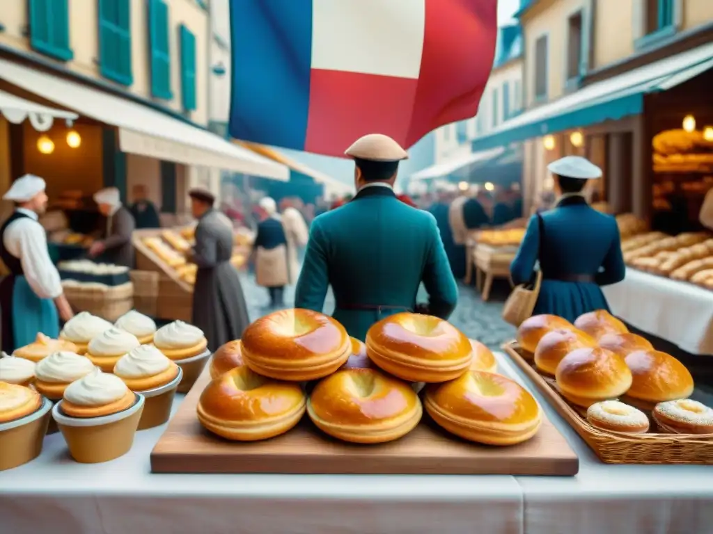 Vibrante mercado francés de la Revolución con influencia en la cocina y gastronomía