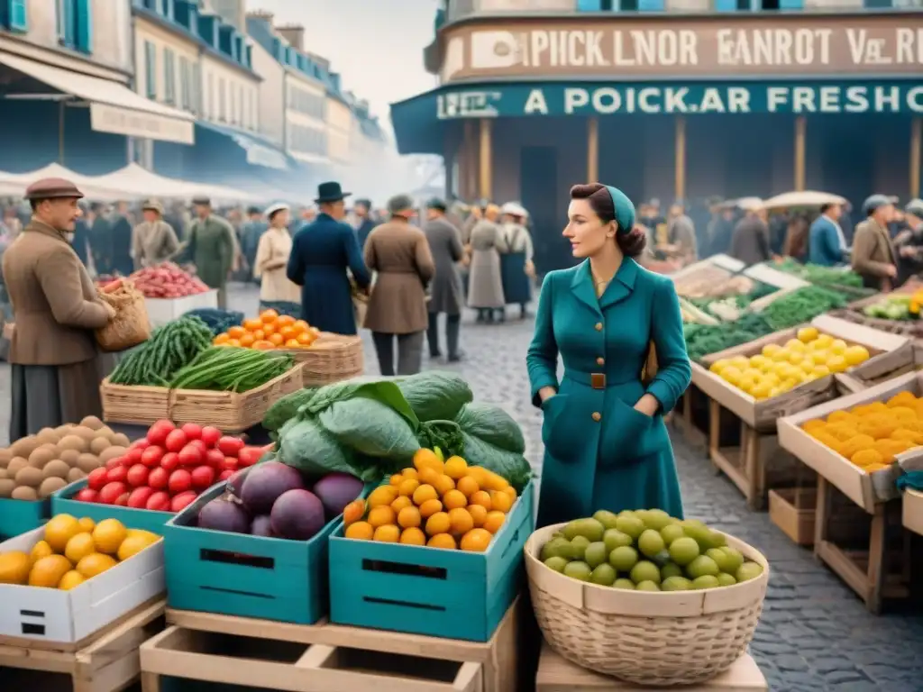 Vibrante mercado francés en la Segunda Guerra Mundial: la influencia de las guerras en la formación culinaria francesa