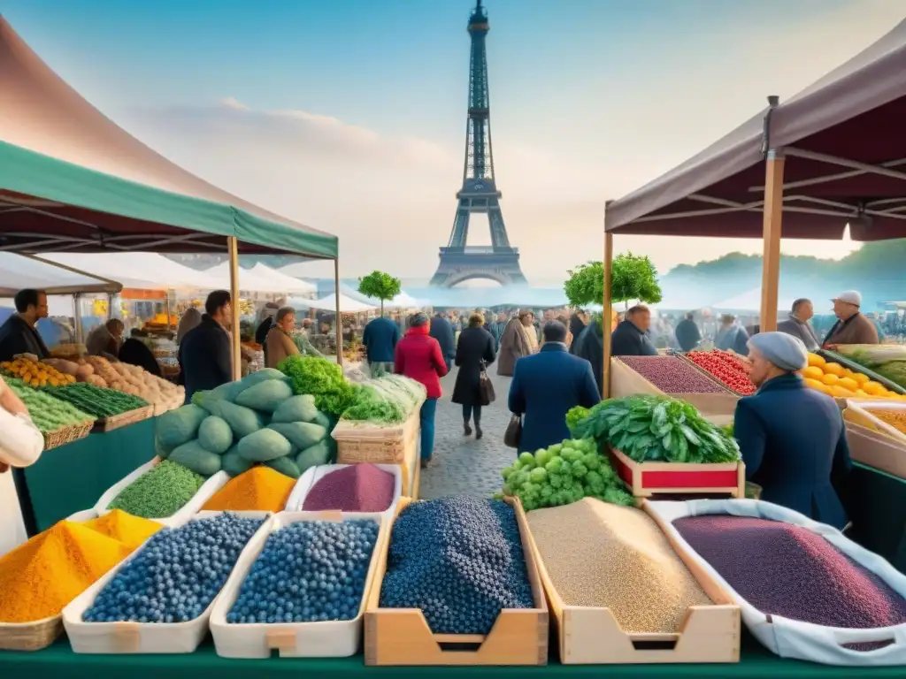 Un vibrante mercado en Francia fusiona la tradición culinaria con superalimentos