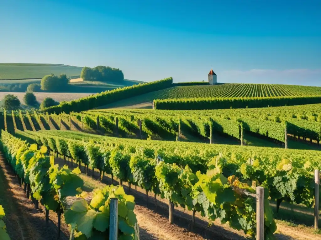 Vibrantes viñedos en la región de Cognac, diferencias entre Cognac y Armagnac