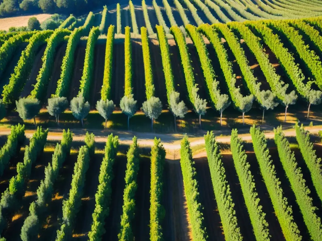 Vibrantes viñedos en Provenza bajo el cielo azul