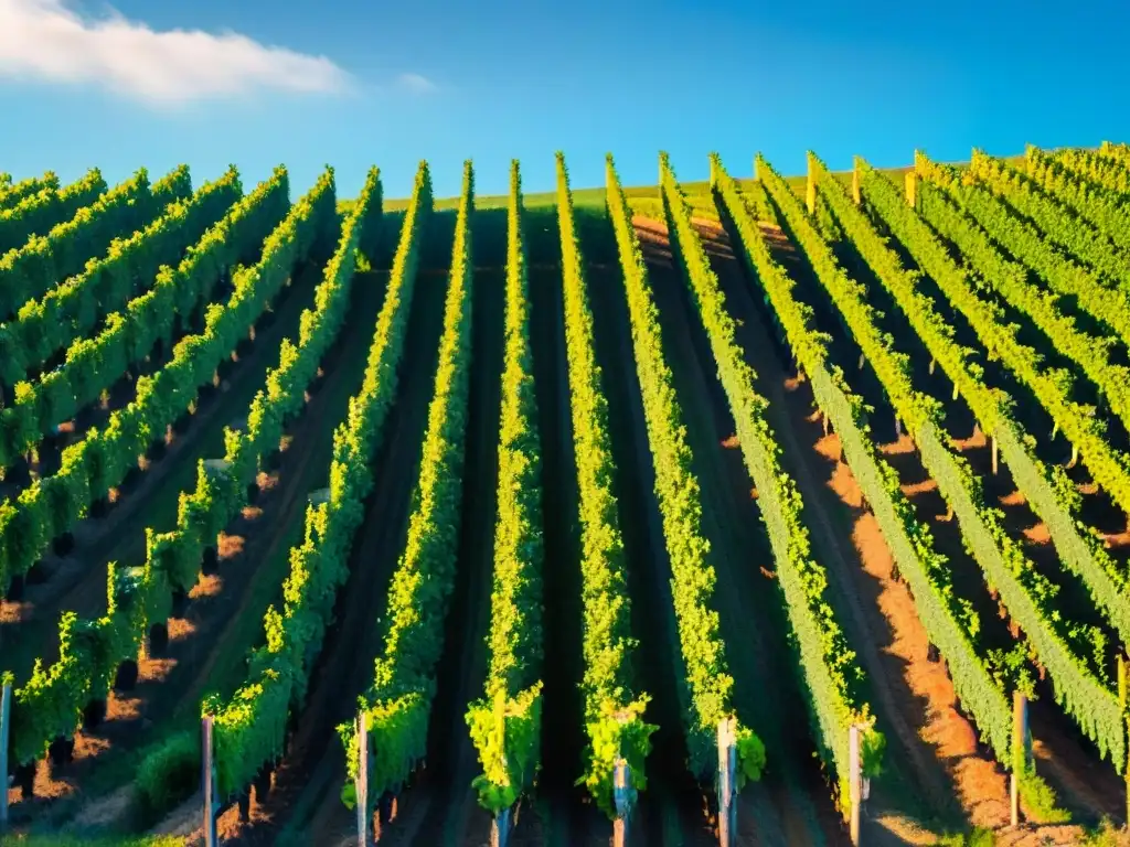 Un viñedo de Provenza bañado por el sol con uvas rosadas, trabajadores en el campo