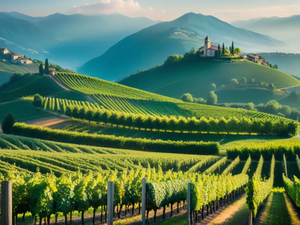 Viñedos ordenados entre montañas y nieves, capturando la belleza única de los vinos de Savoia